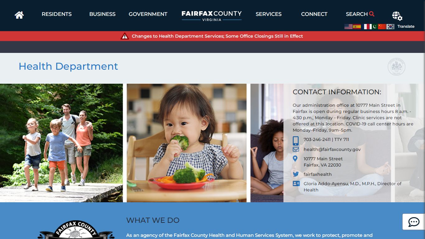 Fairfax County Health Department | Health